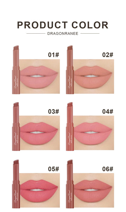 Lipstick Matte Matte Non-Fading Moisturizing European and American Makeup Lipstick Velvet Matte Lipstick Waterproof Not Easy to Fade Matte Lipstick Lipstick