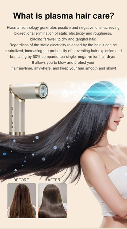 9 in 1 Hair Dryer Hot Comb Set Professional Curling Iron Hair Straightener Styling Tool For Professional Hair Dryer Household