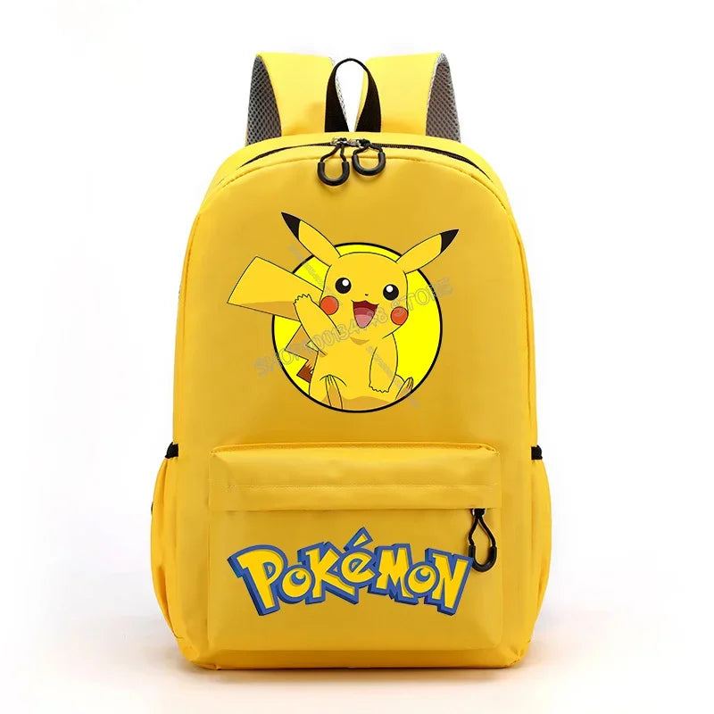 Pokemon Pikachu SchoolBag Primary School Bookbag Large-capacity Kids Backpack Boy Girl Knapsack High-quality Backpack Laptop Bag