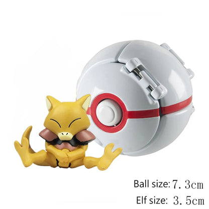 25 Styles Pokeball Figure Anime Figure Pokemon Elf Ball Toy Action Model Pikachu Mewtwo Charmander Kids Birthday Gifts Toys