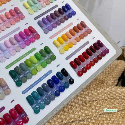 Eleanos 120 Colors Gel Nail Polish Set With Color Card Nail Gel Set Easy Soak Off 15ml TPO Free Gel Polish Nail Salon Profession
