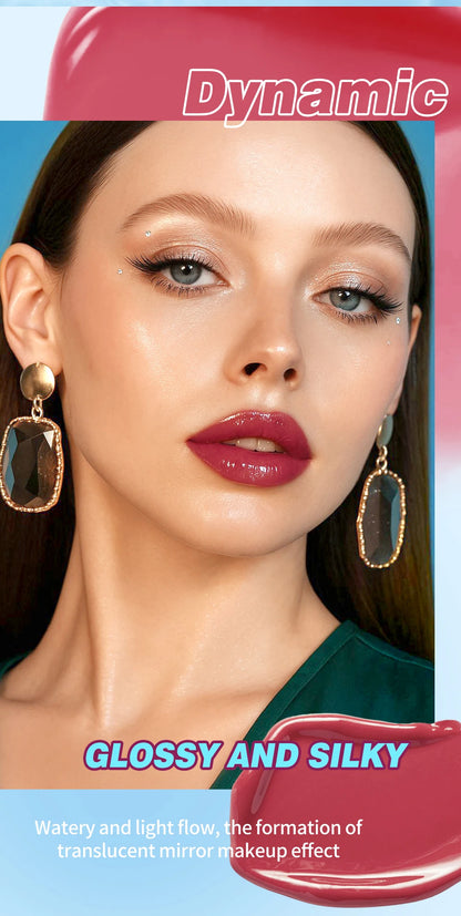 1PC mirror lip gloss, moisturizing, lightweight, non greasy, long-lasting luster, non stick to cup lip gloss