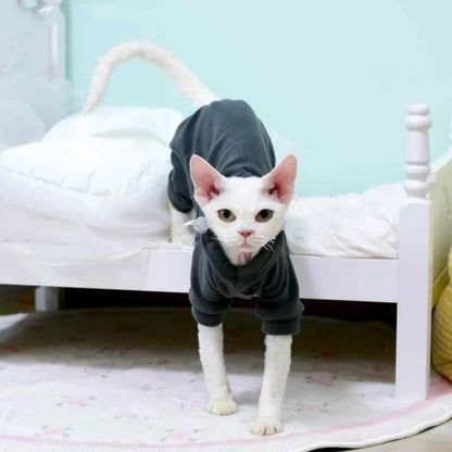 Fleece Hooded Sweater for Sphynx Cats 🐱❄️