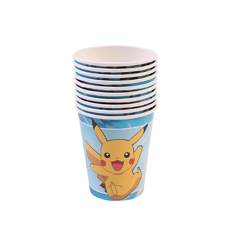 Pokemon Birthday Party Supplies Pikachu Party Decorations Foil Balloons Blowouts Tableware Plate Napkin Baby Shower Supplies Toy