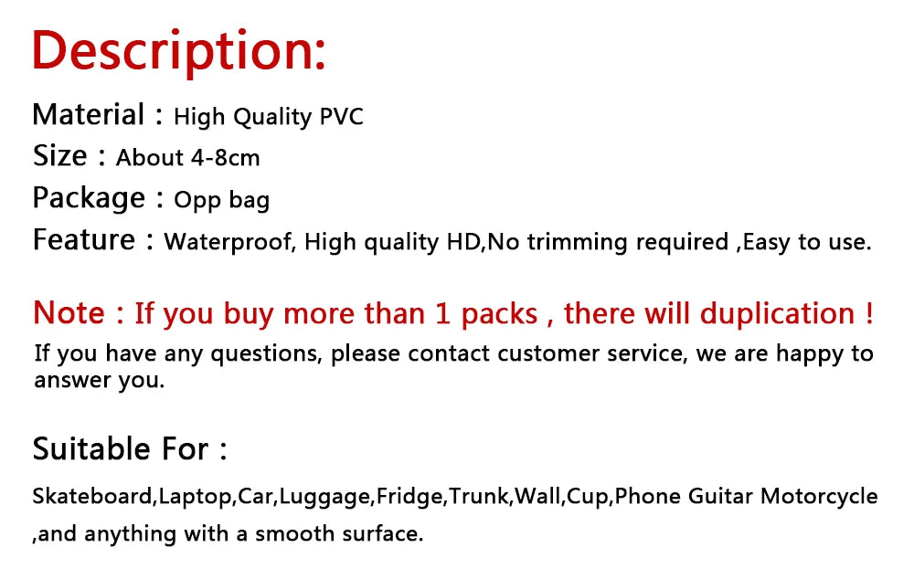 One Piece Sticker Face