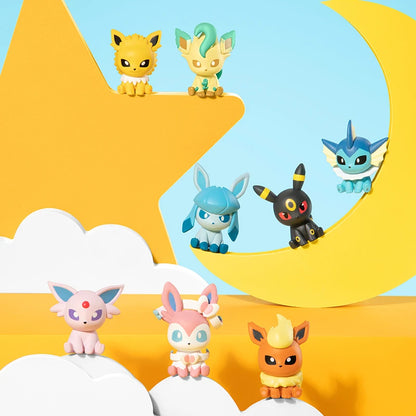 Pokemon Anime Poke Ball Action Figures Sylveston Umbreon Gengar Mini Dolls FUNISM Original Genuine Model Car Ornament Toys Gift