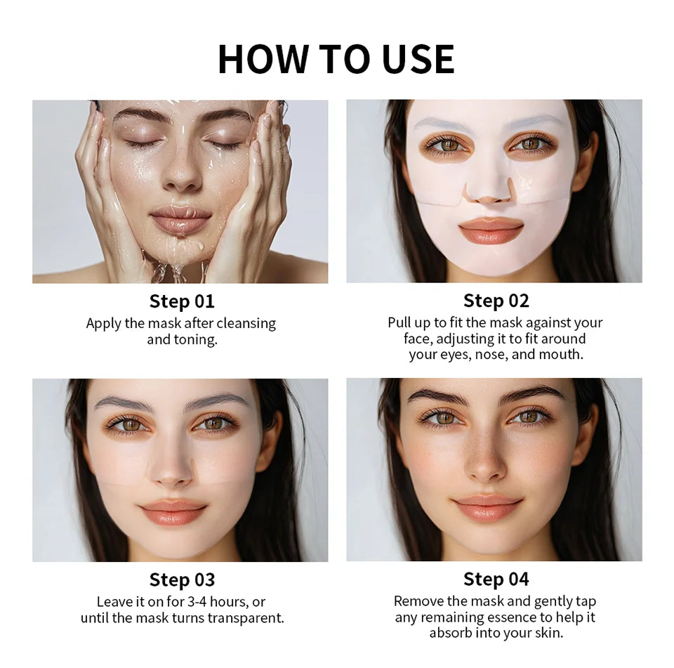 lakerain Bio-Collagen Deep Mask: 4-Piece Hydrating & Pore Refining Set