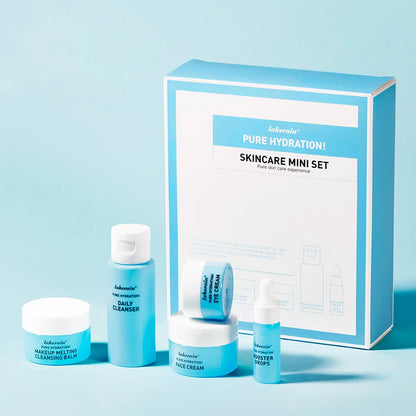 lakerain Pure Hydration! Travel Skin Care Set: 5-Piece Mini Essentials Kit