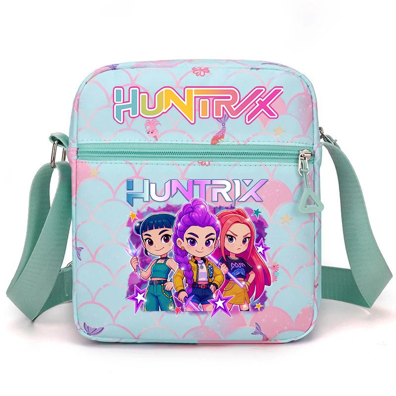 New⭐️ KPOP Shoulder Bag Crossbody Bags Double-deck Storage Bag Large Capacity Square Zip Storage Sports Bag Fans Gift