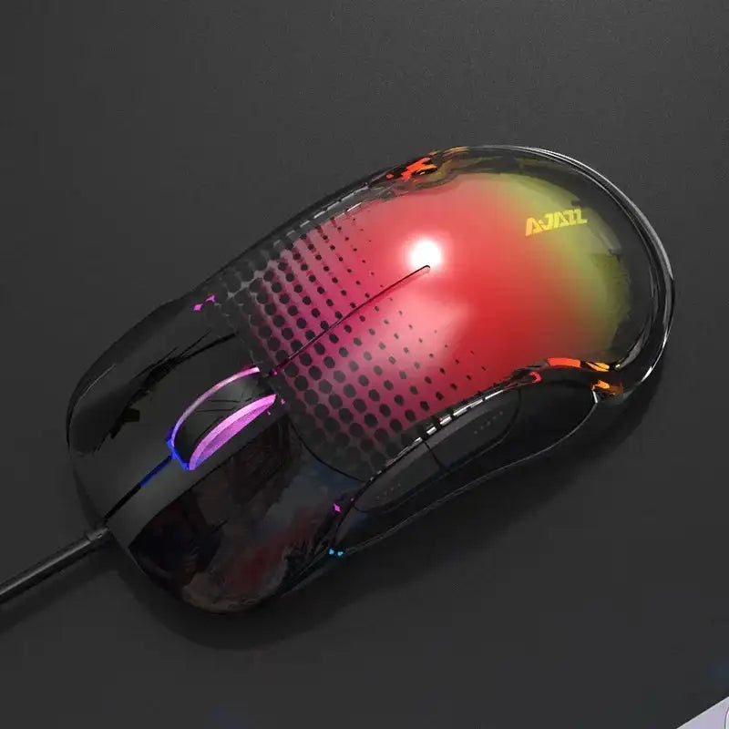 Ajazz AJ358 Wired Gaming Mouse Gift Ergonomic design universal mouse PMW3325 Engine Linear design Cool lighting system