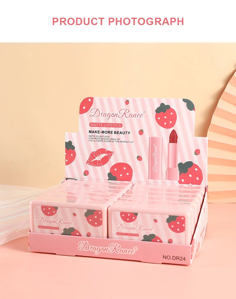 6 Colors Matte Lipstick.