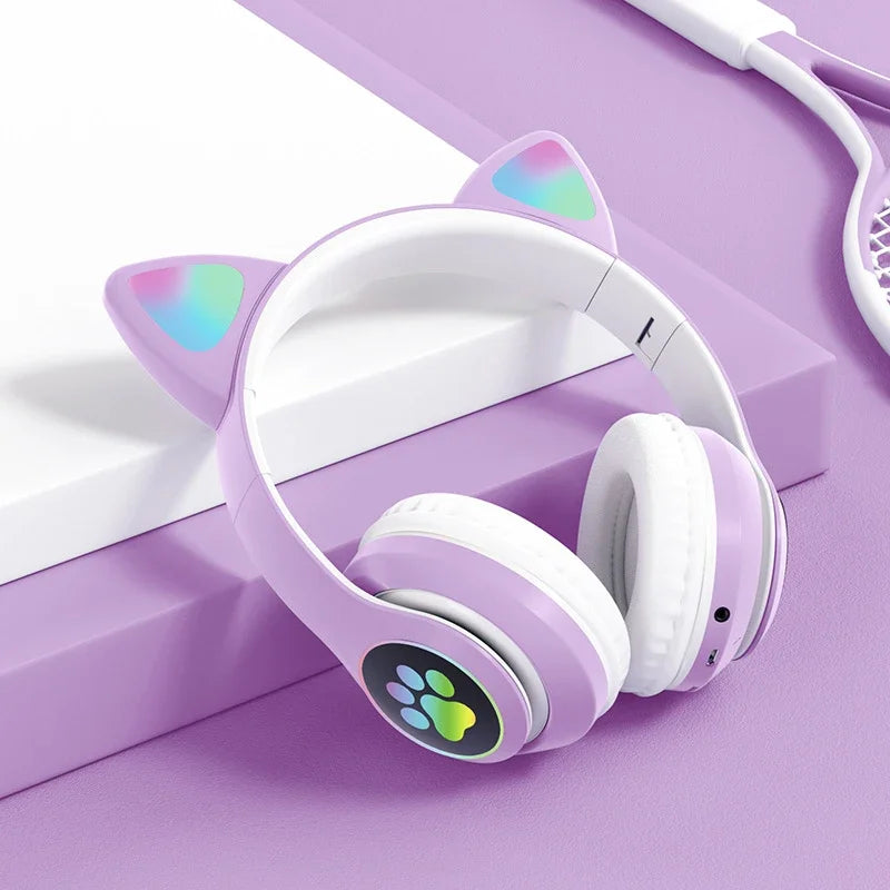 Cat Ears Bluetooth Headphones