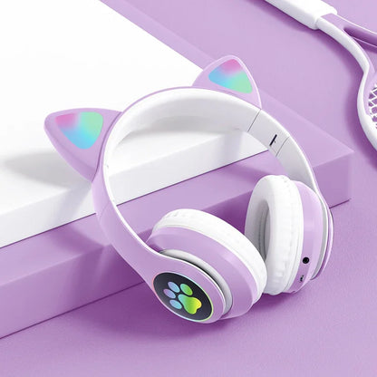 Cat Ears Bluetooth Headphones