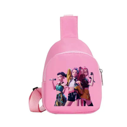 New Children Chest Bag Anime Cartoon Alphabet Fashionable Shoulder Diagonal Straddle Bag Girl Boy Cartoon Casual Chest Bags