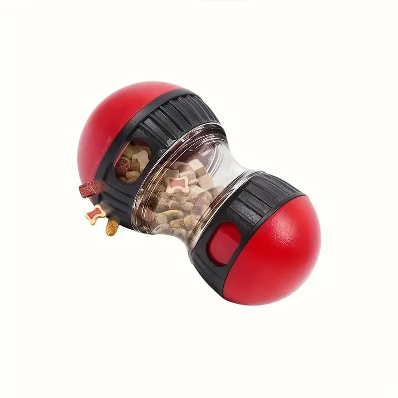 Interactive Dumbbell Dog Treat Dispenser: IQ Training Slow Feeder & Boredom Buster