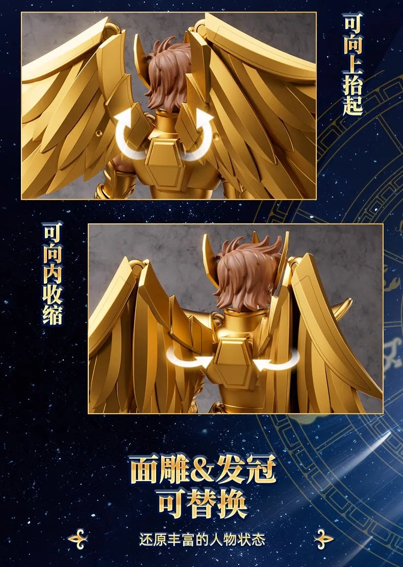 Original BLOKEES Saint Seiya Sagittarius Seiya Pegasus Aiolos Tenma Pegasus Action Figure Toy Assembly Figure Toys Gift
