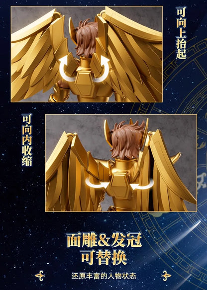 Original BLOKEES Saint Seiya Sagittarius Seiya Pegasus Aiolos Tenma Pegasus Action Figure Toy Assembly Figure Toys Gift