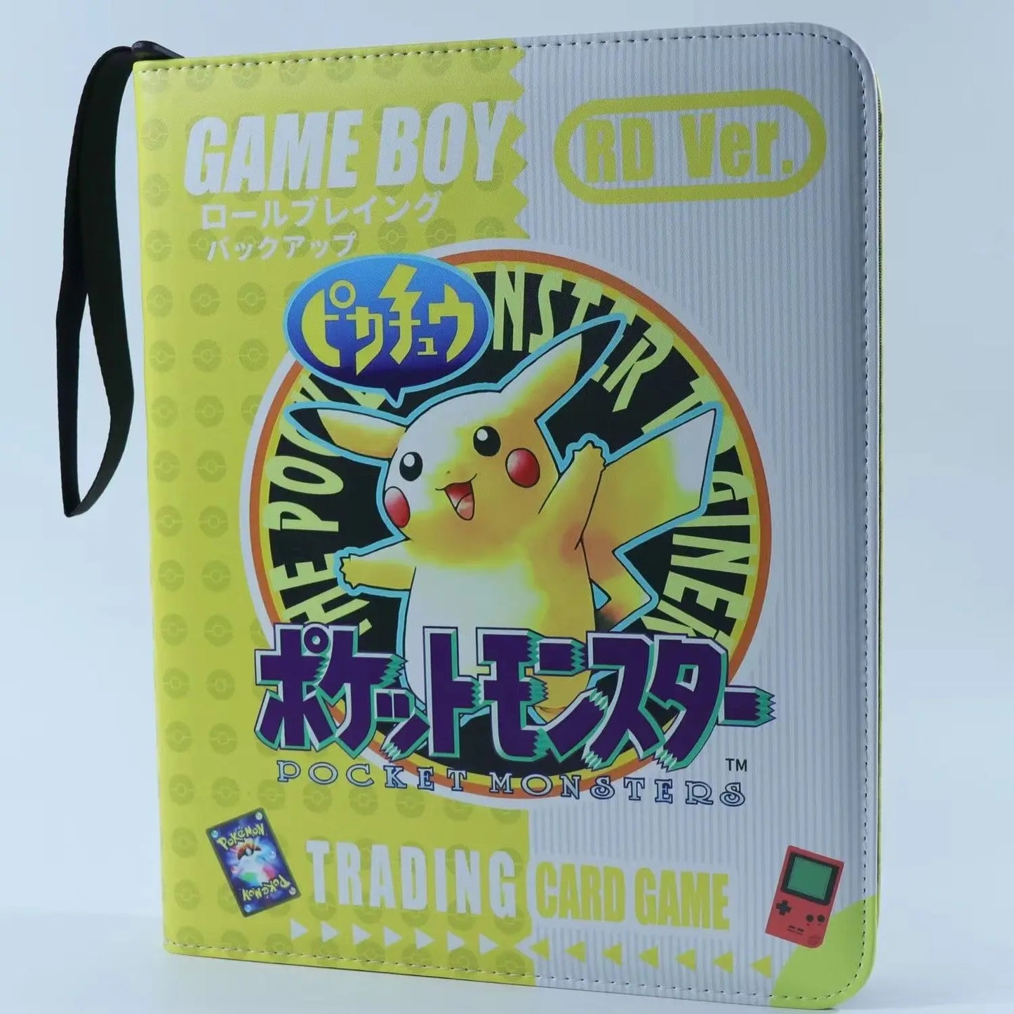 Pikachu Cartoon Anime Battle Card Booklet Zipper