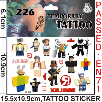 Hot Roblox Party Favors Gifts Slap Bracelets Stickers Goodie Bag Fillers Supplies Children's Birthday Souvenirs Decoration Toys