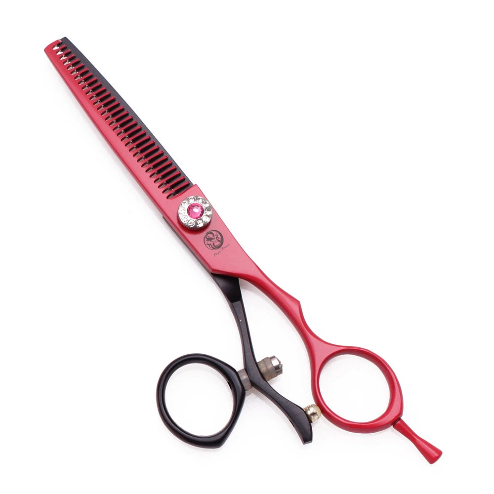 Professional Hairdressing Scissors 5.5" 6" Purple Dragon JP 440C Swivel Thumb Hair Cutting Scissors Barber Thinning Shears Z9019