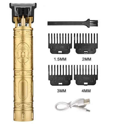 T9 Carving Vintage Hair Clipper For Mens Grooming Essential Tools USB Fast Rechargeable Beard Hair Trimmer Provide Precise Shave