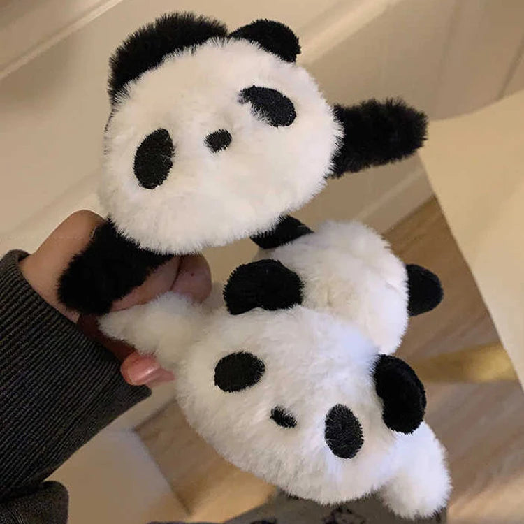 Plush Panda Shark Hair Clip.