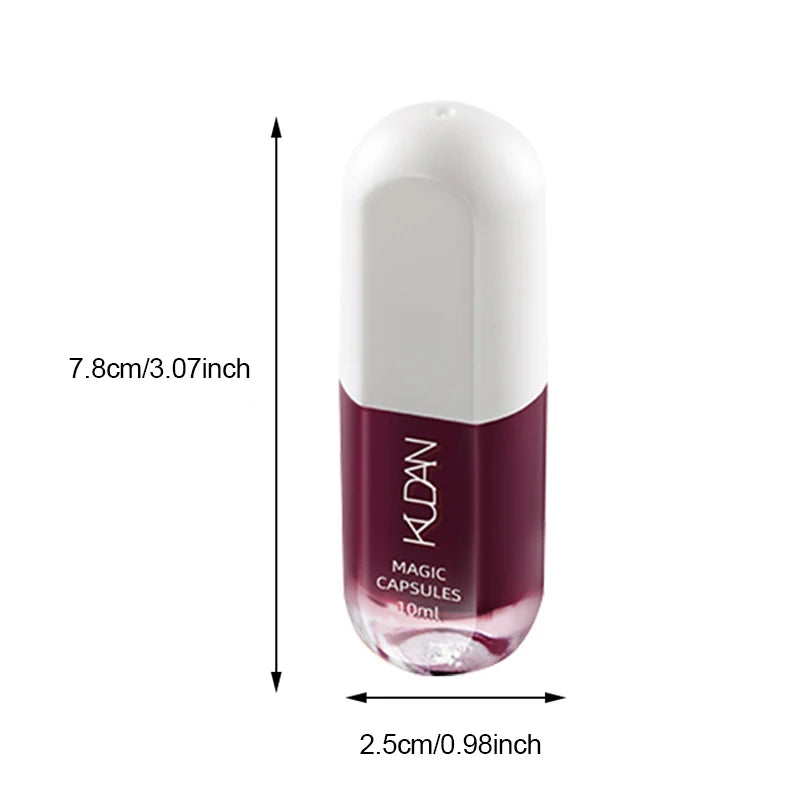 KUDAN Dark Burgundy Nail Polish, Alcohol-Free - Long-Lasting Formula Quick Drying Without Lighting, Glossy And Shiny Surface