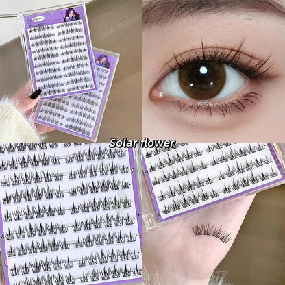 Gege bear Glue-free False eyelashes: A Lazy Person's Trilogy - Natural and Seamless Beginner's Sunflower Eyelashes