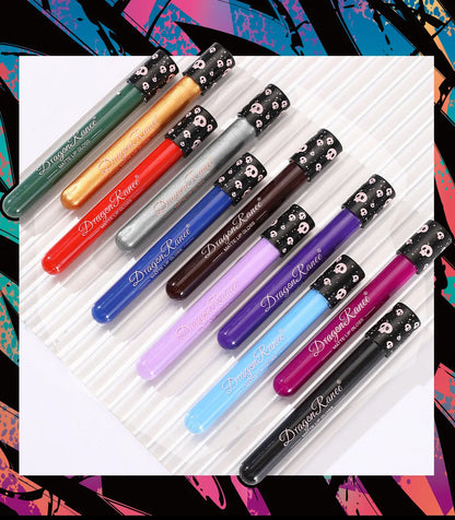 12 Color Halloween Lip Gloss Makeup Black Green Purple Lipstick Christmas Tint Moisturizer Waterproof Matte Lipstick Lip Pigment