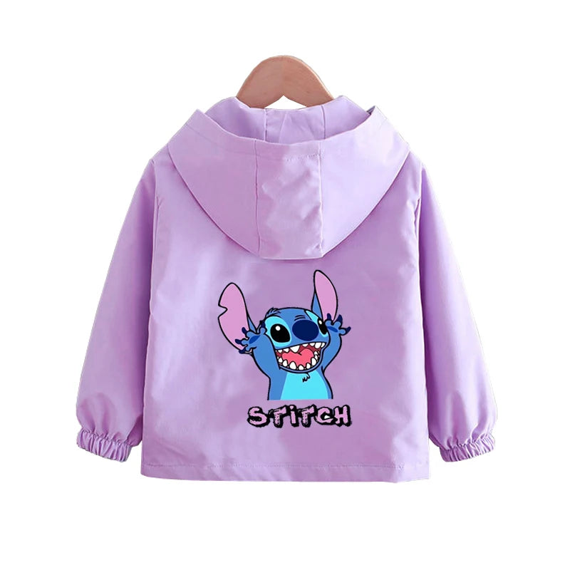 Boys Spiderman Hooded Jackets 1-10 Years Girls Spring Autumn Stitch Print Sports Coats Children Cartoon Outerwear Kids Clothes