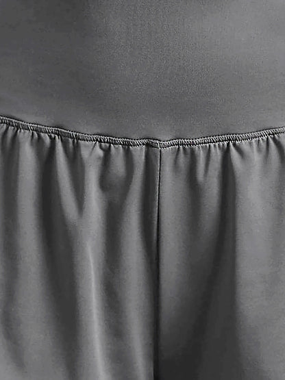 Women's loose sports shorts for running, anti-exposure, quick-dry, outer wear, fake two-piece yoga hot pants