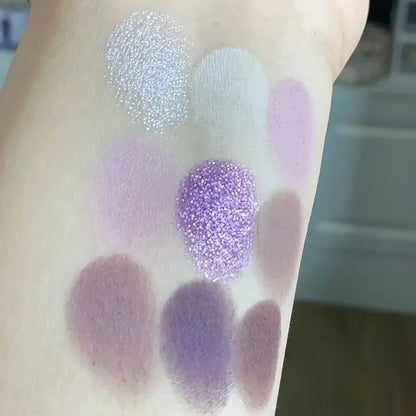 Purple charm dream girl nine-color eye shadow plate smoke purple low saturated pearl matte purple spicy multi-color eye shadow