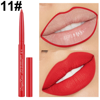 Dragon Ranee Automatic Rotating Lip Liner: Waterproof Matte Contouring Pencil