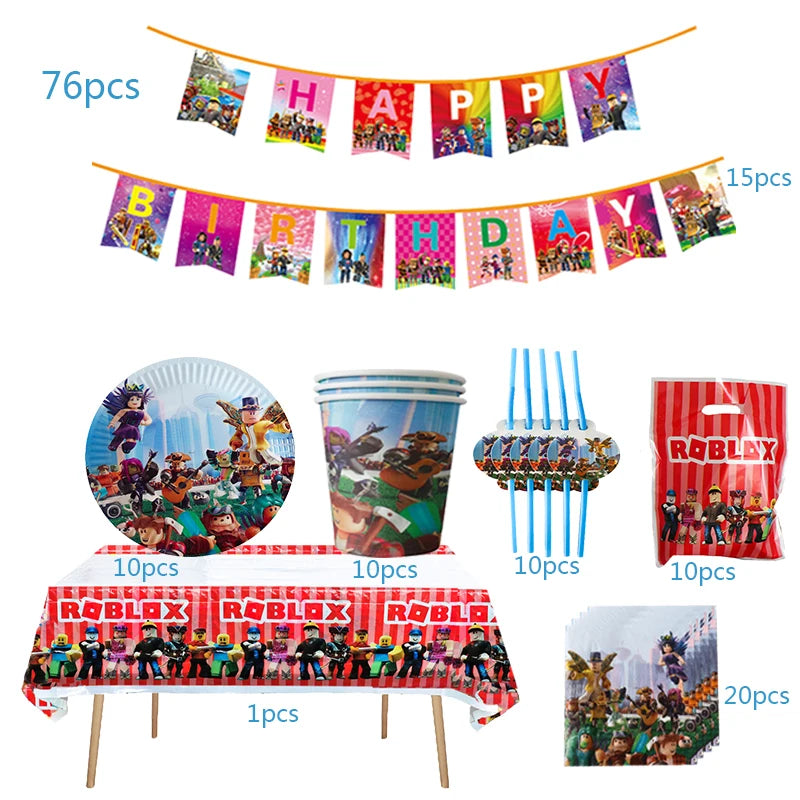 Roblox Birthday Party Supplies