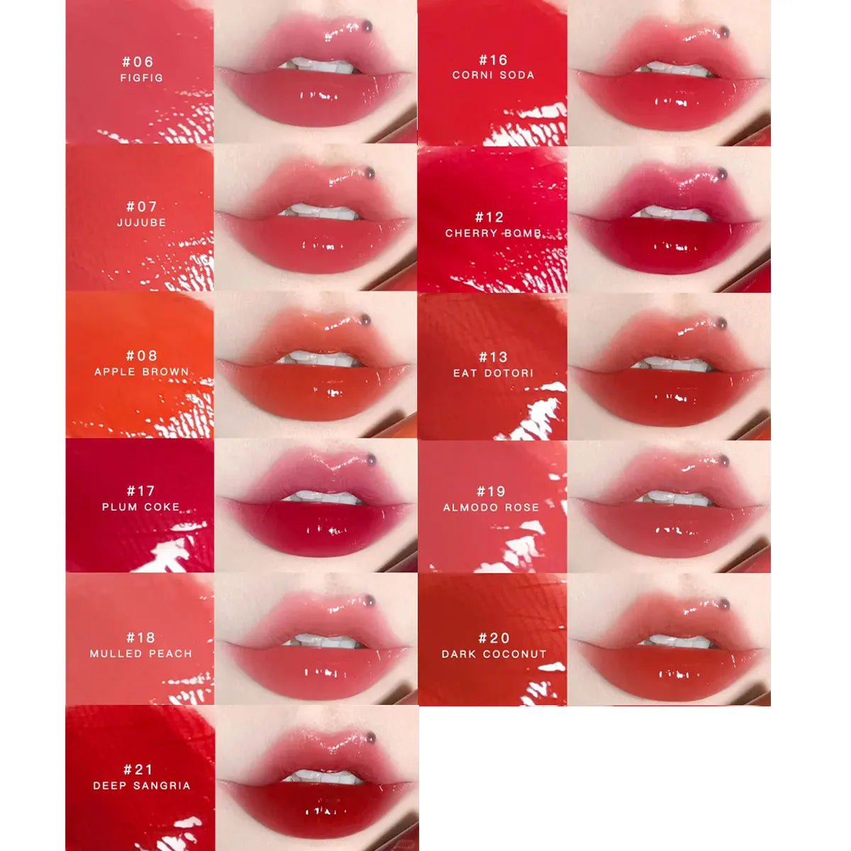 rom&nd JUICY LASTING TINT-11 Shades,Juicy Glossy Texture,Lip Glosses,Luxury Makeup,Korean Cosmetic,K-Beauty,Korean Makeup