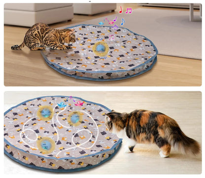Interactive Cat Toys Ball Cover Set Fast Rolling in Pouch Hide and Seek Kitten Toy Motion Activated Interactive Cat Toy Indoor