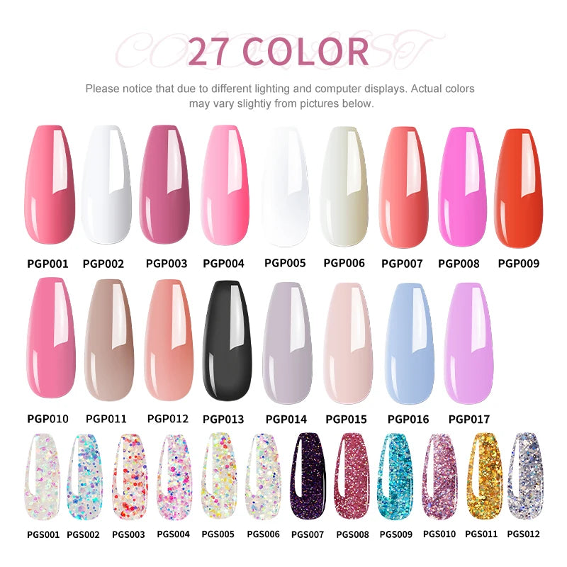 LIMEGIRL Nail UV Gel Polish Set With UV Lamp And Drill Machine Base&Top Coat for Manicure Gel Nail Polish Soak Off Acrylic Kit