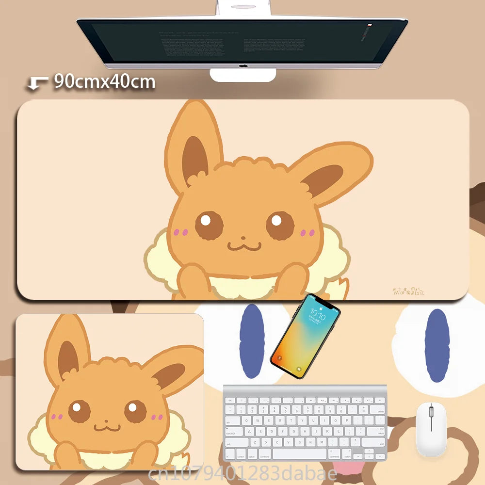 Leather Pokémon Pikachu Keyboard Pad Boy Girl Super Handsome Table Mat Cute Table Mat Computer Accessories PC Game Mouse Pad
