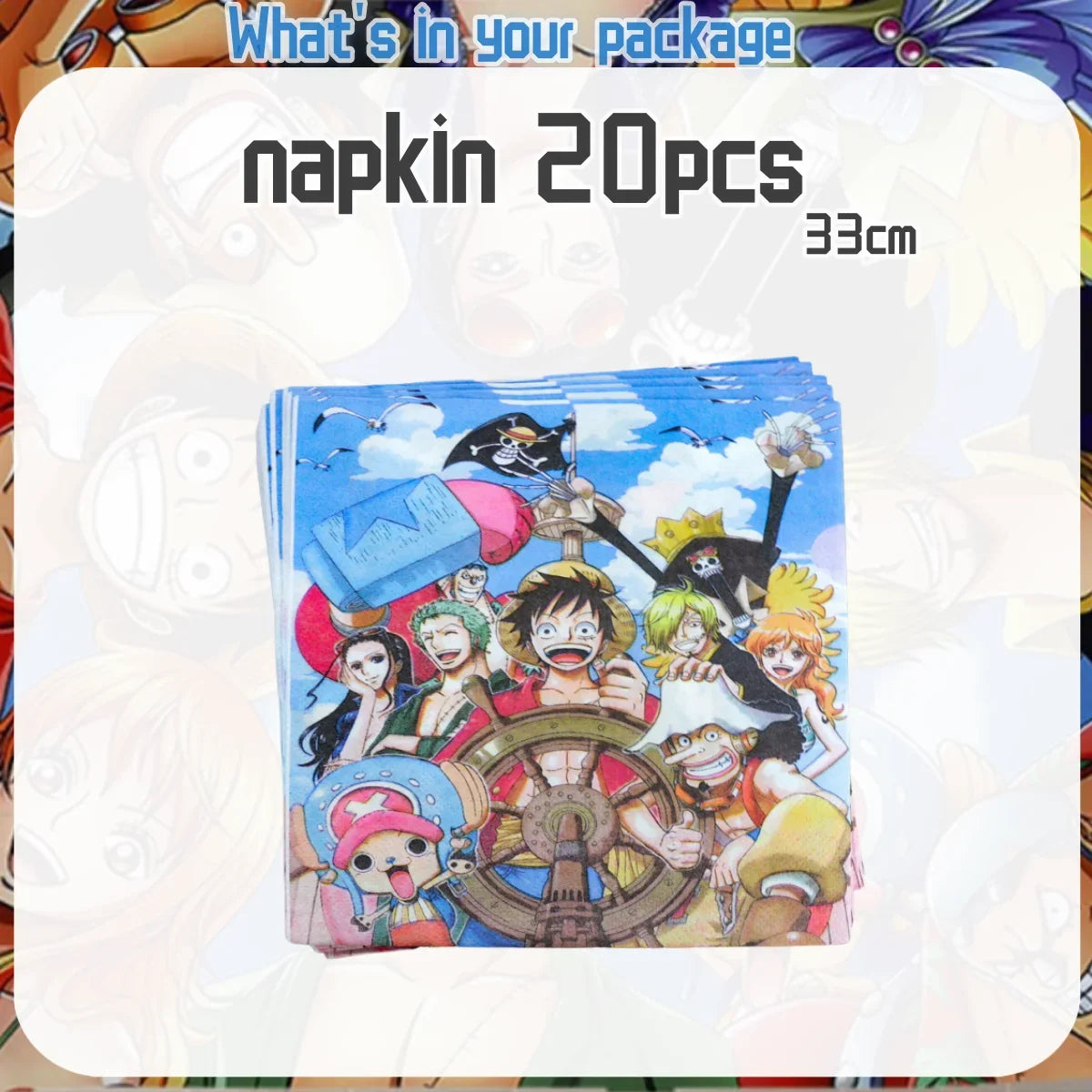 One Piece Sanji & Nami Birthday Party Tableware Set 🎉🏴‍☠️