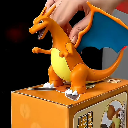 Cartoon Pokemon Charmander Humidifier Articulated Action Figures Portable Electric Model Spray Tide Play Acousto-Optic Toys Gift