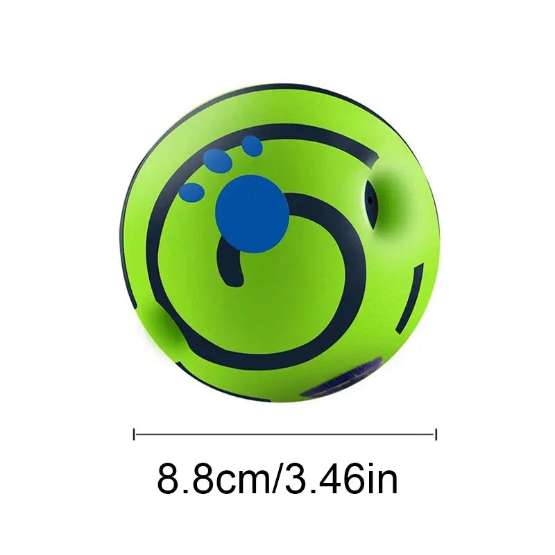 Wobble Wag Giggle Glow Ball Interactive Dog Attention Toy Fun Giggle Sounds Ball When Rolled or Shaken for Pet Dog Fun