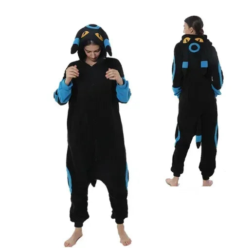 TAKARA TOMY Pokemon Cosplay Kigurumi Onesie Snorlax Jigglypuff Umbreon Gengar Costume Halloween Adult Anime Bulbasaur Pajamas