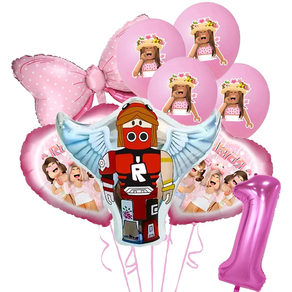 Roblox Birthday Number Balloon Set (32”)