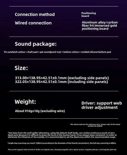 AULA HERO84 HE Wired Mechanical Keyboard RGB Music Rhythm 8K Return Rate Keyboard Magnetic Switch Computer Accessorie for Gamer
