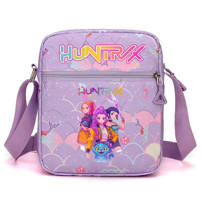 New⭐️ KPOP Shoulder Bag Crossbody Bags Double-deck Storage Bag Large Capacity Square Zip Storage Sports Bag Fans Gift