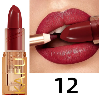 14-color matte lipstick,non-fading,long-lasting velvet finish,smooth matte lip makeup lip tint cosmetic for women gift lipgloss