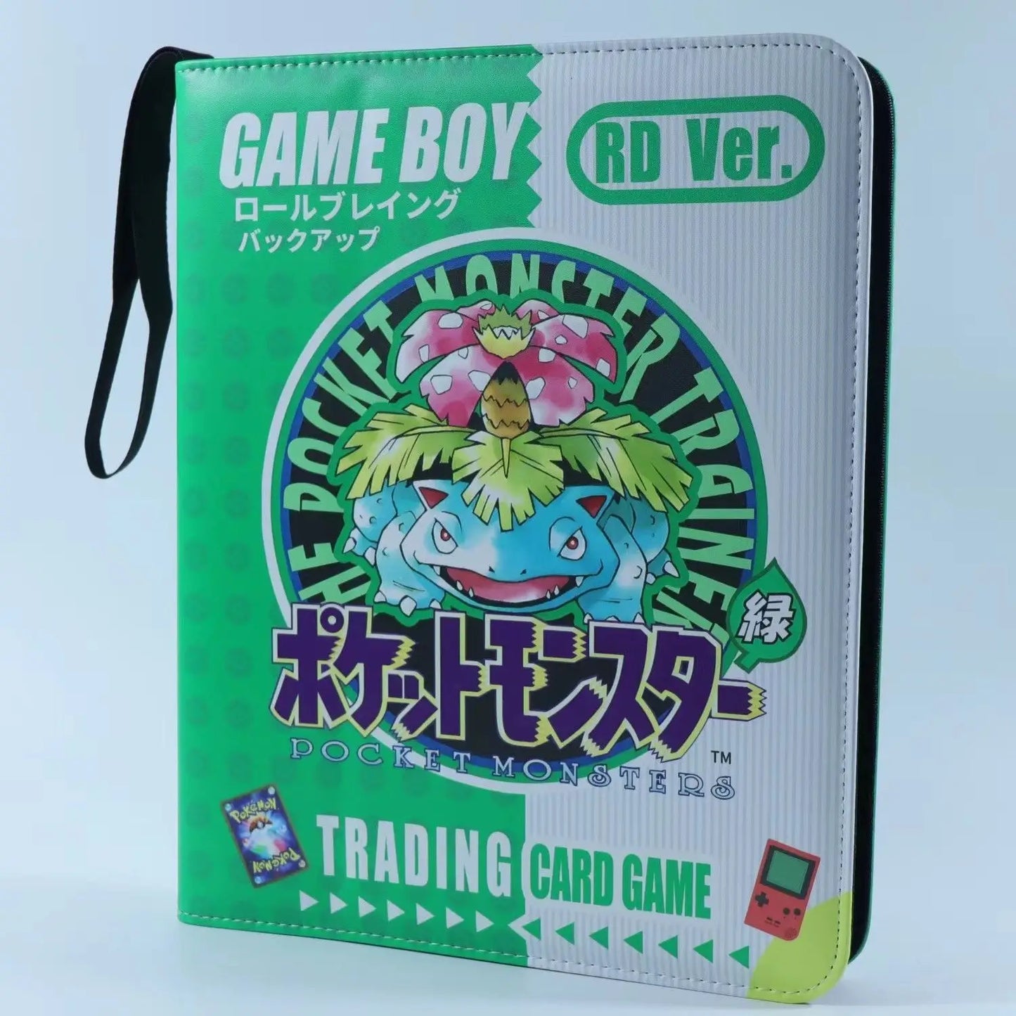 New Gb Pikachu Cartoon Anime Battle Card Booklet Zipper Binder