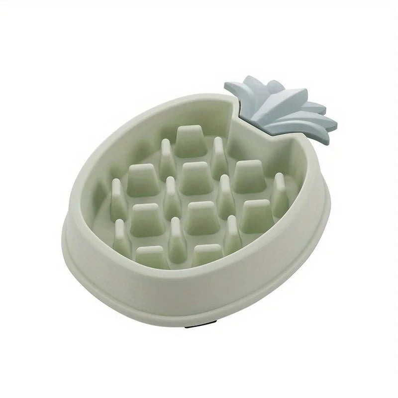 1pc Pineapple Shaped Slow Feeder Pet Bowl Anti-choking Dog Food and Water Bowl Pet Slow Feeding Basin Pet Puzzle Food Feeder