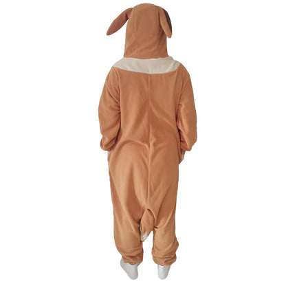 Eevee Costume Pajamas Cosplay Onesie New Year Gift Christmas Women Men Full Body Whole One-Piece Kigurumi Anime Full Body Pijama