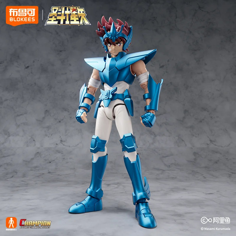 Original BLOKEES Saint Seiya Sagittarius Seiya Pegasus Aiolos Tenma Pegasus Action Figure Toy Assembly Figure Toys Gift